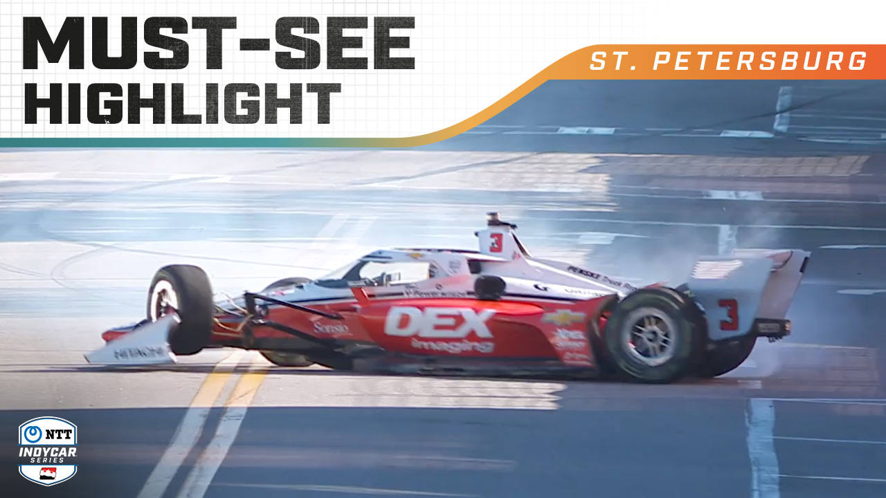 thumbnail for Scott McLaughlin Tags Wall in Practice at St. Petersburg