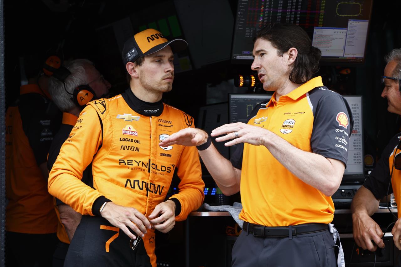 Christian Lundgaard and JR Hildebrand - Indianapolis 500 Practice - Chris Jones -- Photo by: Chris Jones