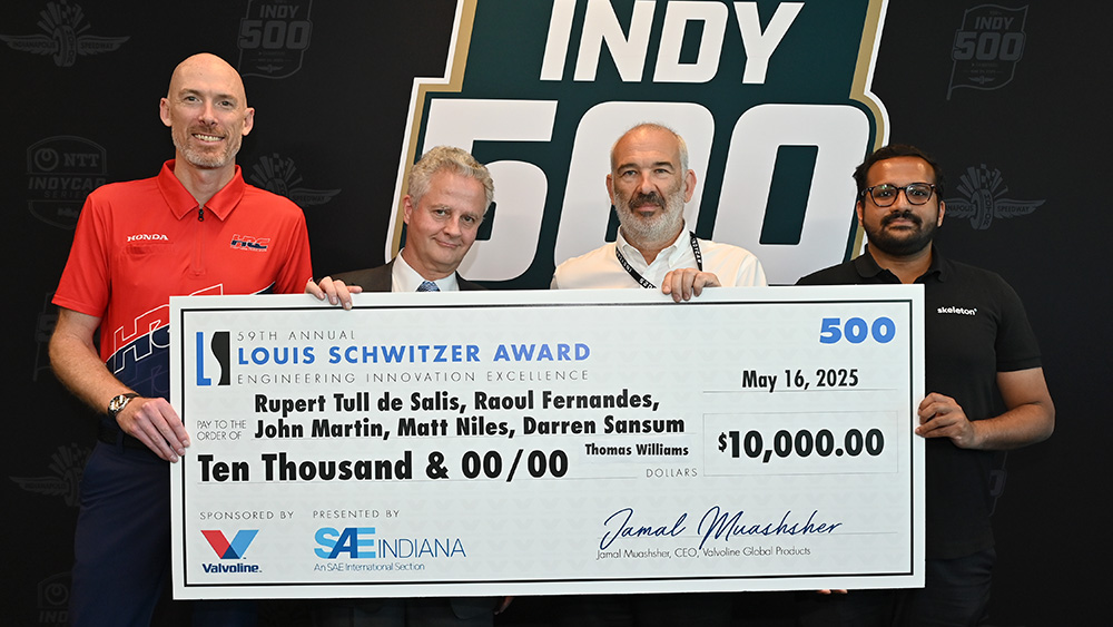 thumbnail for INDYCAR Hybrid Collaborators Named 2025 Schwitzer Award Winner