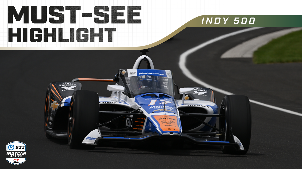 thumbnail for Kyle Larson Takes to the Track for Indy 500 Practice